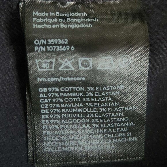 H&M Men’s Black Loose-Fit Cargo Pants — 36x30 • Adjustable Strap Belt - Picture 7 of 7